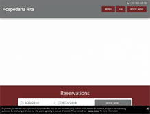 Tablet Screenshot of hospedariaritamertola.com